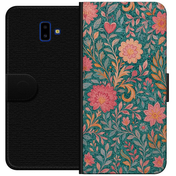Samsung Galaxy J6+ Tegnebogsetui Floral Dream