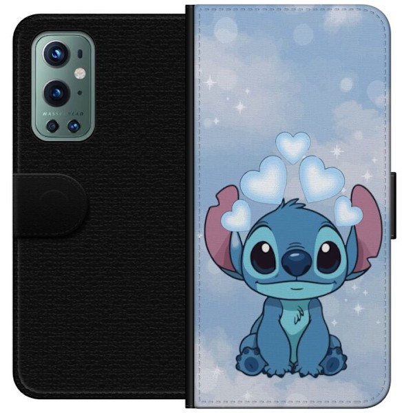 OnePlus 9 Pro Tegnebogsetui Stitch Hoppende Glæde - Sjovt Des