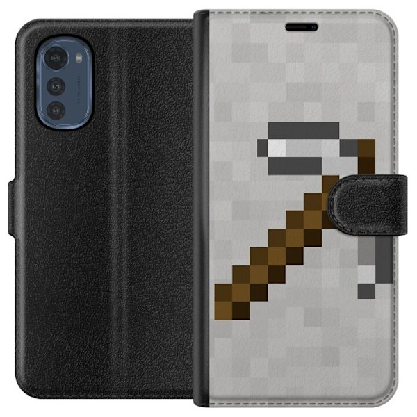 Motorola Moto E32s Tegnebogsetui Minecraft Værktøjer