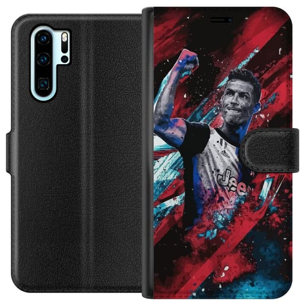 Kompatibel Tegnebogsetui til Huawei P30 Pro Cristiano Ronaldo
