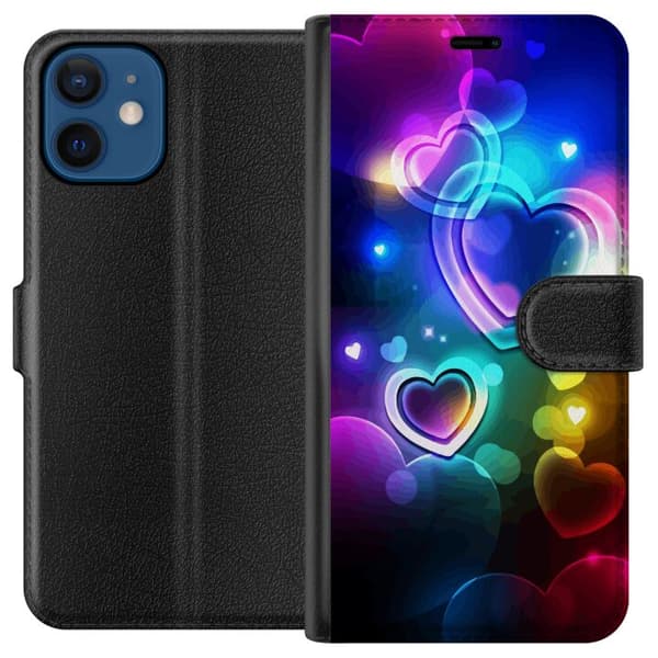 Kompatibelt Lommeboketui til Apple iPhone 12 mini NeonKjærlighet