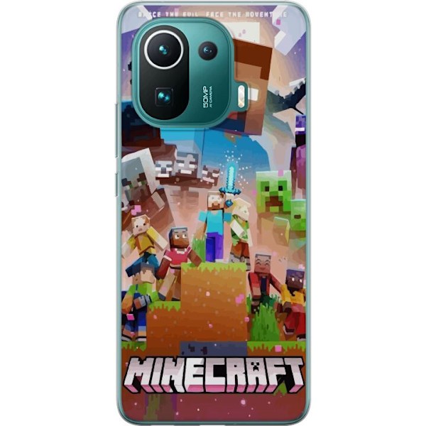 Xiaomi Mi 11 Pro Läpinäkyvä kuori Minecraft