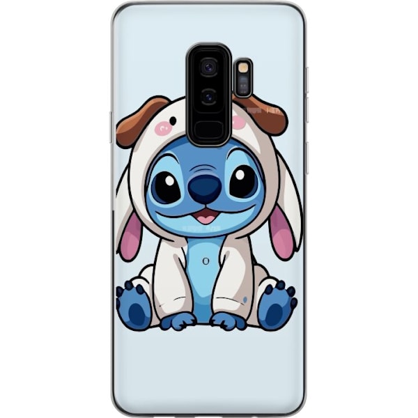 Samsung Galaxy S9+ Läpinäkyvä kuori Stitch Koirapuku Lilo & Stitch Disney Hauska Design Sininen Avaruusolento Sarjakuva Hahmo Suosittu Lapsille Suo