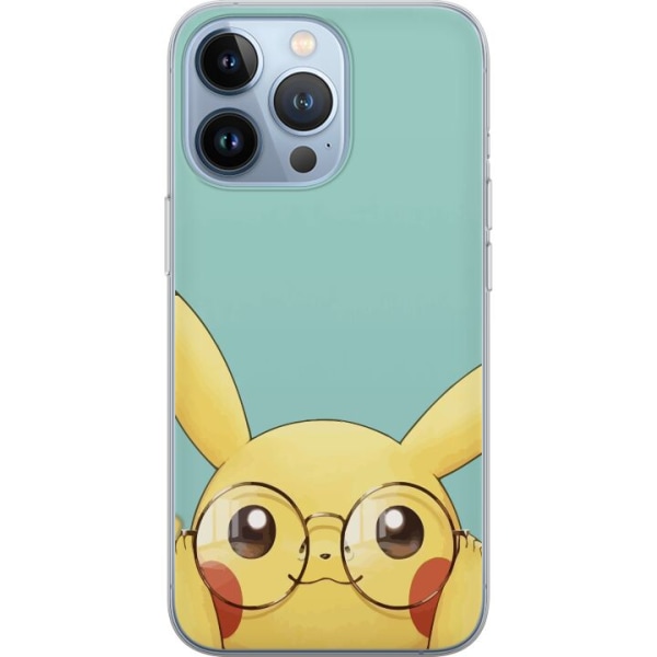 Apple iPhone 13 Pro Läpinäkyvä kuori Pikachu lasit