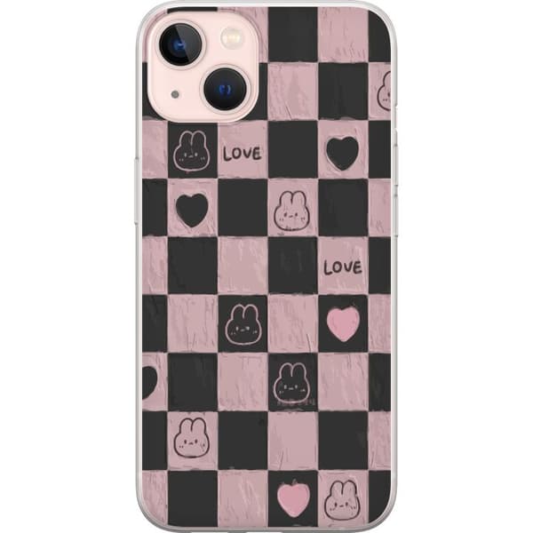 Kompatibel Mobilcover til Apple iPhone 13 Sort og pink
