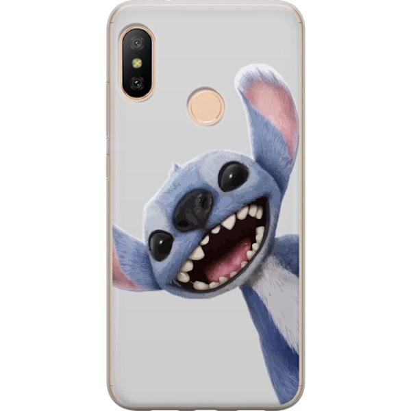 Xiaomi Redmi 6 Pro Läpinäkyvä kuori Stitch liikkeessä - Kawaii-suunnittelu faneille ja lapsille