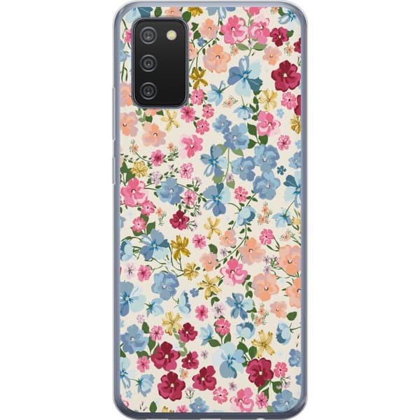 Kompatibelt Mobilskal till Samsung Galaxy A02s Blommor