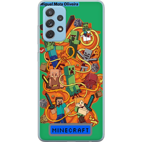 Samsung Galaxy A72 5G Läpinäkyvä kuori Minecraft