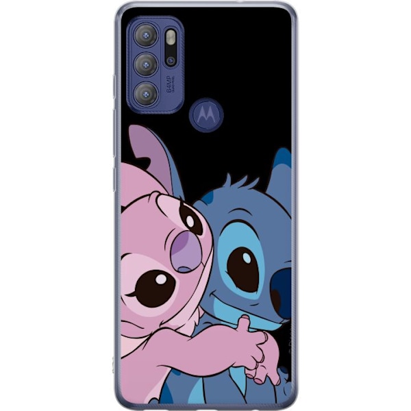 Motorola Moto G60S Gjennomsiktig deksel Lilo & Stitch