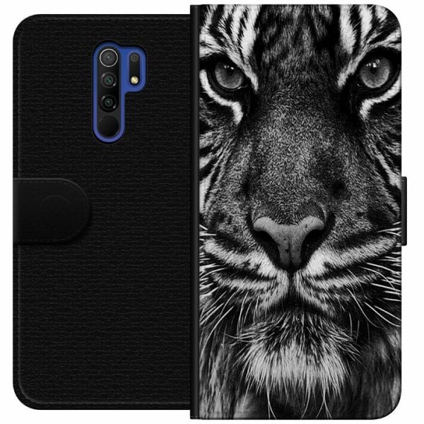 Xiaomi Redmi 9 Plånboksfodral Tiger