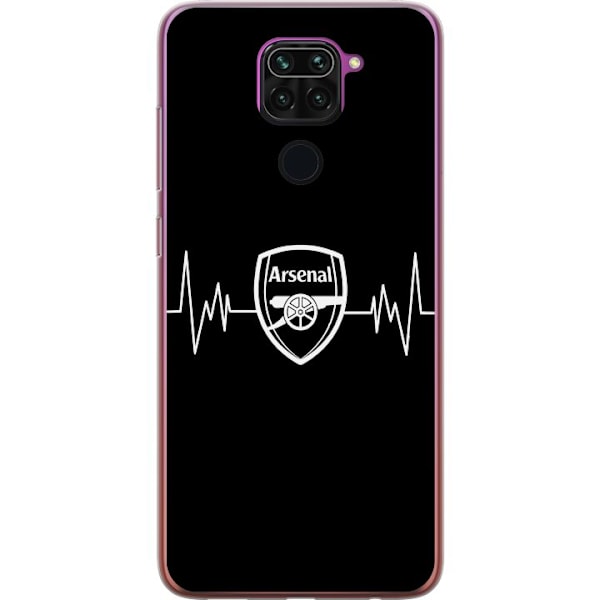 Xiaomi Redmi Note 9 Genomskinligt Skal Arsenal