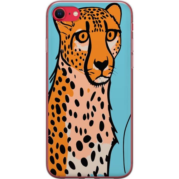 Kompatibelt Mobildeksel til Apple iPhone SE (2022) Overrasket Leopard