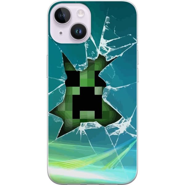 Kompatibelt Mobildeksel til Apple iPhone 14 Minecraft