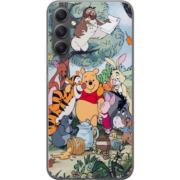 Samsung Galaxy S23 FE Läpinäkyvä kuori Nalle Puh ja hänen ystävänsä