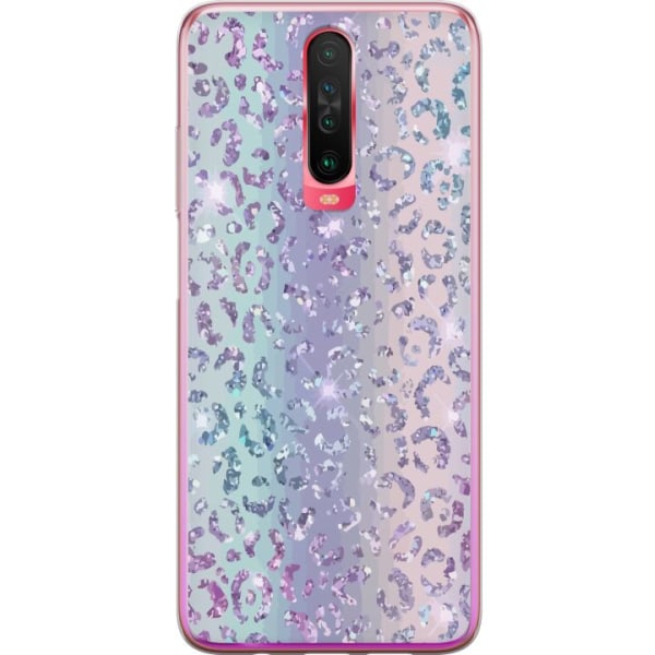 Xiaomi Redmi K30 Genomskinligt Skal Glitter Leopard