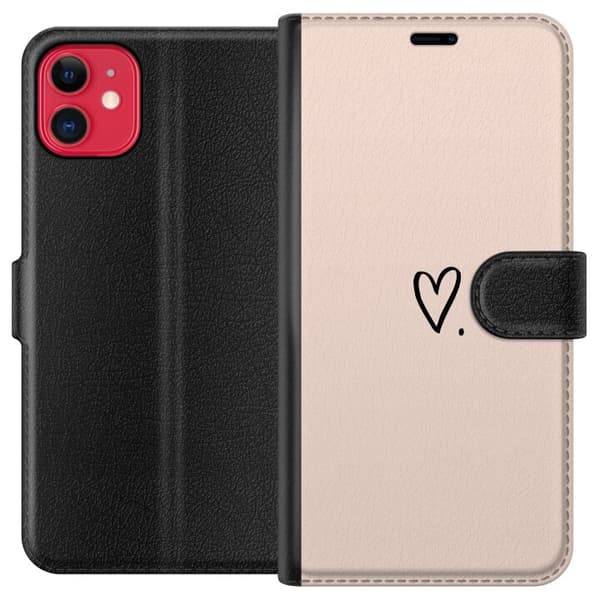 Kompatibel Tegnebogsetui til Apple iPhone 11 Hjerte