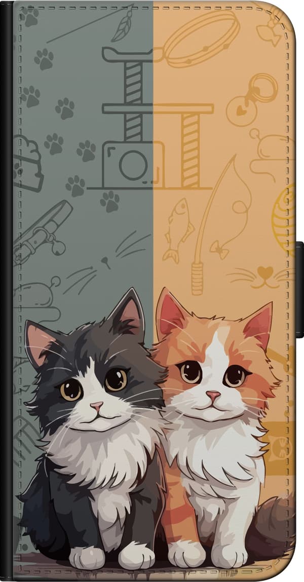 Kompatibelt Lommeboketui til OnePlus 9 Pro Katter