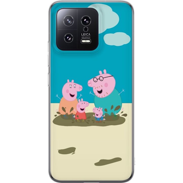 Xiaomi 13 Genomskinligt Skal Greta Gris Familjen George Lerpö