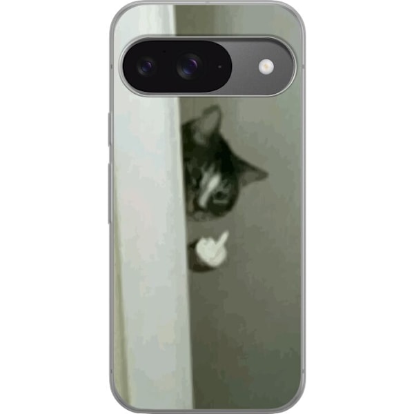 Google Pixel 9 Gennemsigtig cover HAHA Kat