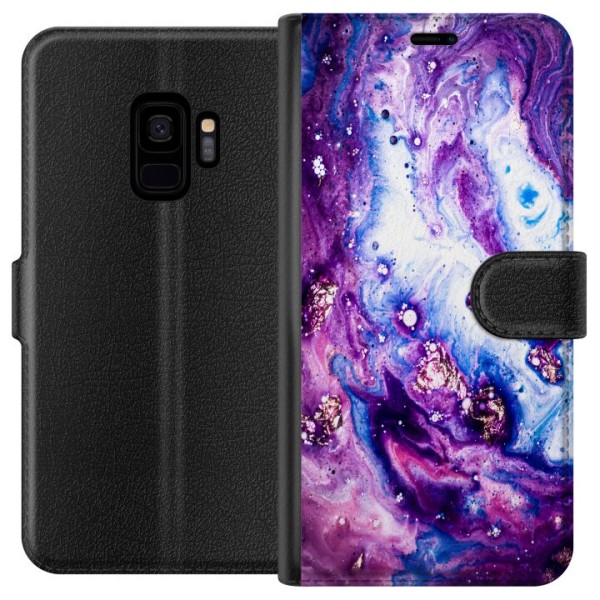 Samsung Galaxy S9 Lommeboketui Galaksen Marmor