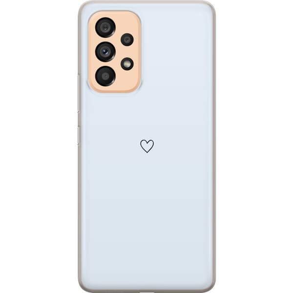 Kompatibel Mobilcover til Samsung Galaxy A53 5G Hjerte Lyseblå
