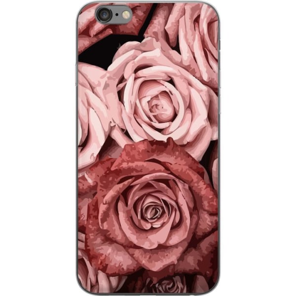 Apple iPhone 6 Plus Läpinäkyvä kuori Ruusut
