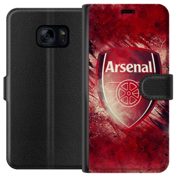 Samsung Galaxy S7 Lompakkokotelo Arsenal Jalkapallo