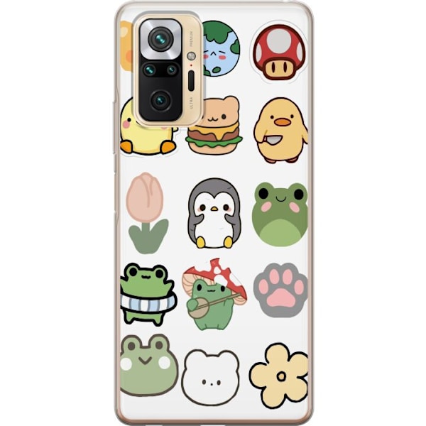 Xiaomi Redmi Note 10 Pro Gennemsigtig cover Kawaii Friends