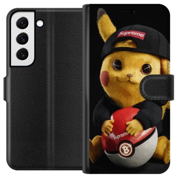 Samsung Galaxy S22 5G Tegnebogsetui Pikachu Supreme