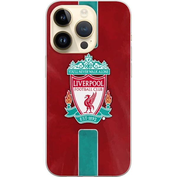 Apple iPhone 14 Pro Gennemsigtig cover Liverpool FC - Klassisk Fodboldstolthed i Rødt