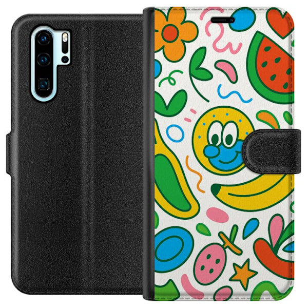 Huawei P30 Pro Lommeboketui Sommerfuglslør