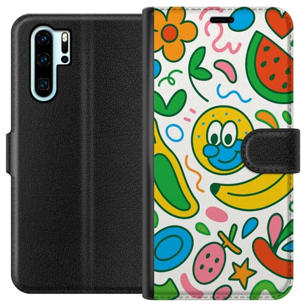 Kompatibelt Lommeboketui til Huawei P30 Pro Sommerfuglslør
