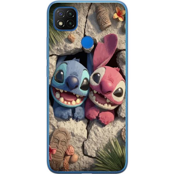 Xiaomi Redmi 9C Läpinäkyvä kuori Stitch Angel Lilo & Stitch Motiivi Disney Rakkaus Sarjakuvahahmo Suosittu Sininen Avaruusolio Hauska Disney-elokuv
