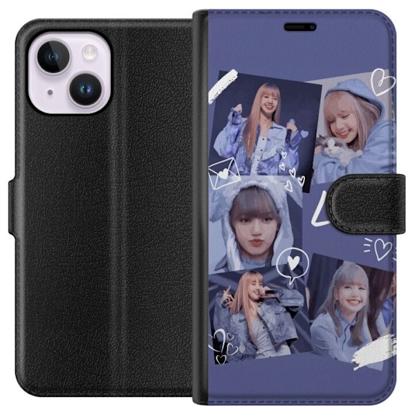 Apple iPhone 15 Plus Tegnebogsetui Lisa Blackpink – Aestheti