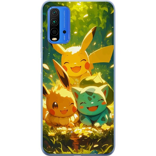Xiaomi Redmi 9T Genomskinligt Skal Pixelmonster spelstil – f