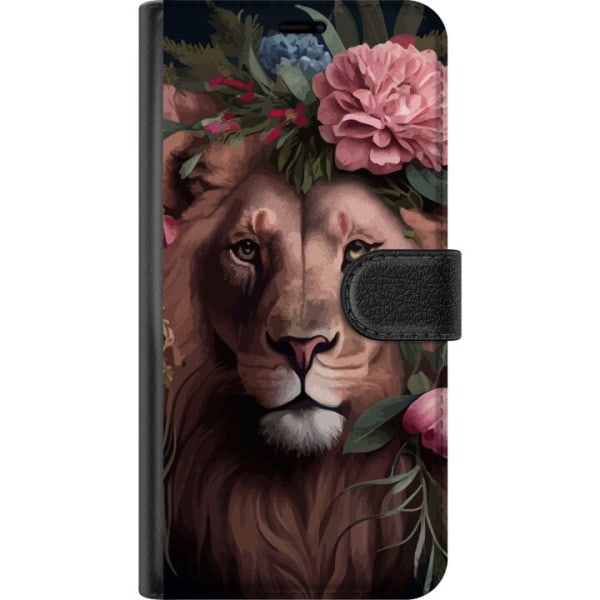 Samsung Galaxy S23 Ultra Lompakkokotelo Kukat leijonat
