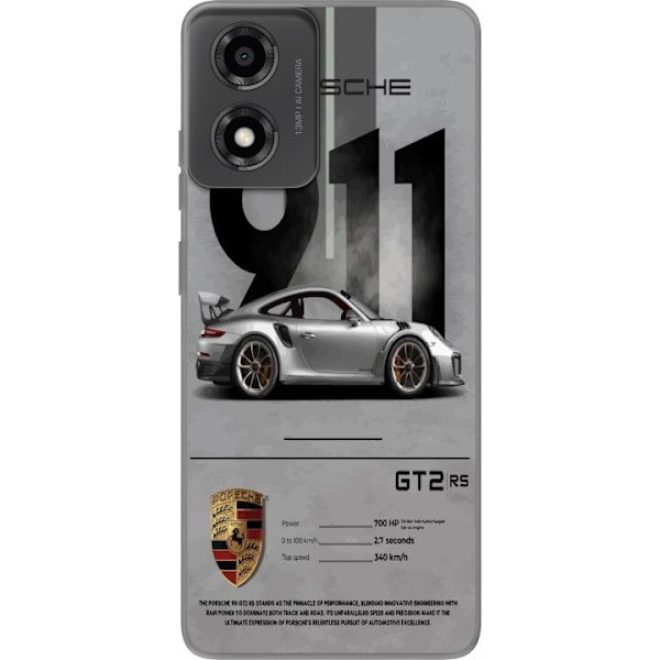 Motorola Moto E14 Gjennomsiktig deksel Porsche 911