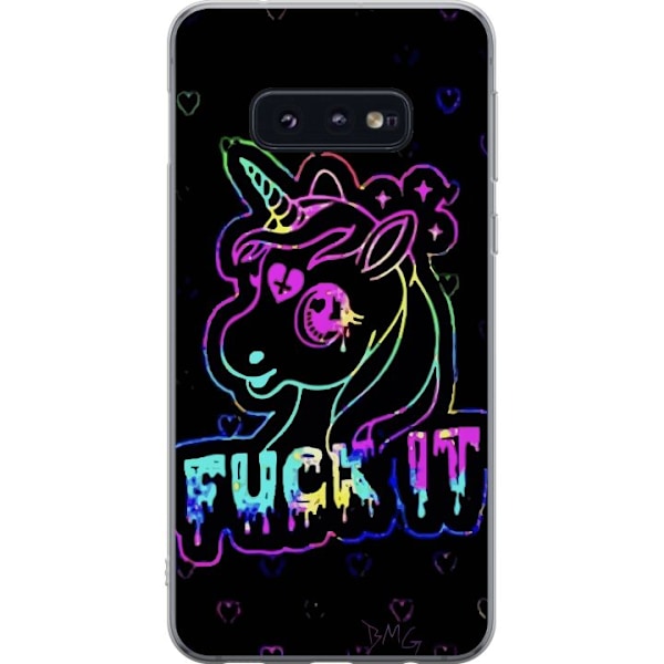 Samsung Galaxy S10e Genomskinligt Skal Fuck it Unicorn