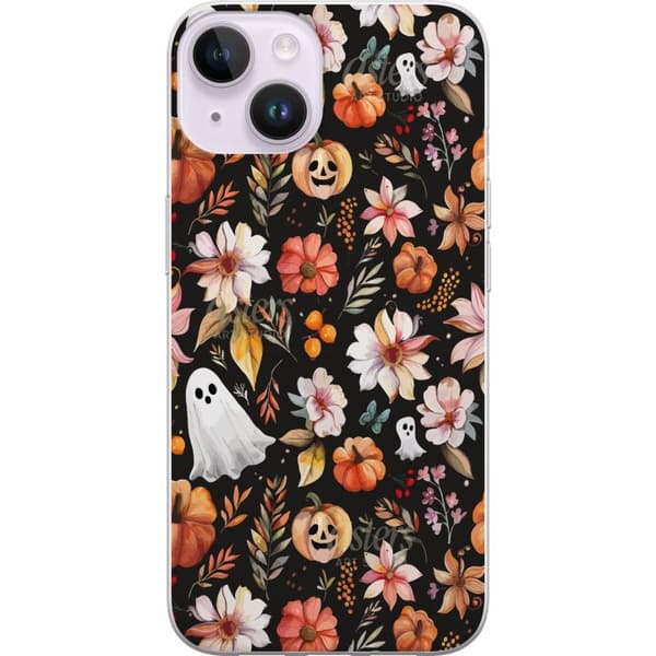 Kompatibelt Mobildeksel til Apple iPhone 14 Halloween Mønster Gresskar Spøkelse Maskerade
