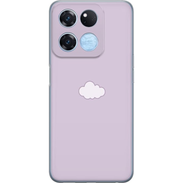 OnePlus Ace Racing Gjennomsiktig deksel Lilla Sky - minimalist