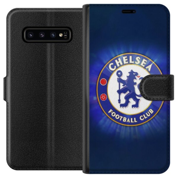 Samsung Galaxy S10 Lompakkokotelo Chelsea Jalkapallo