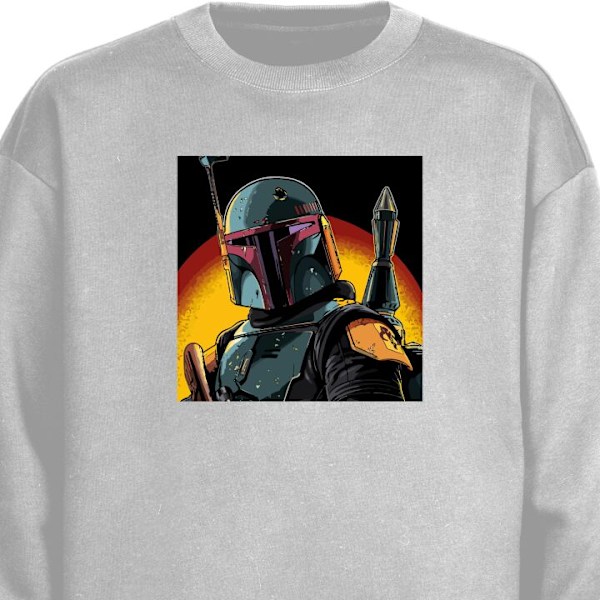 Sweatshirt for Voksen | Klassisk Collegegenser The Mandalorian grå M