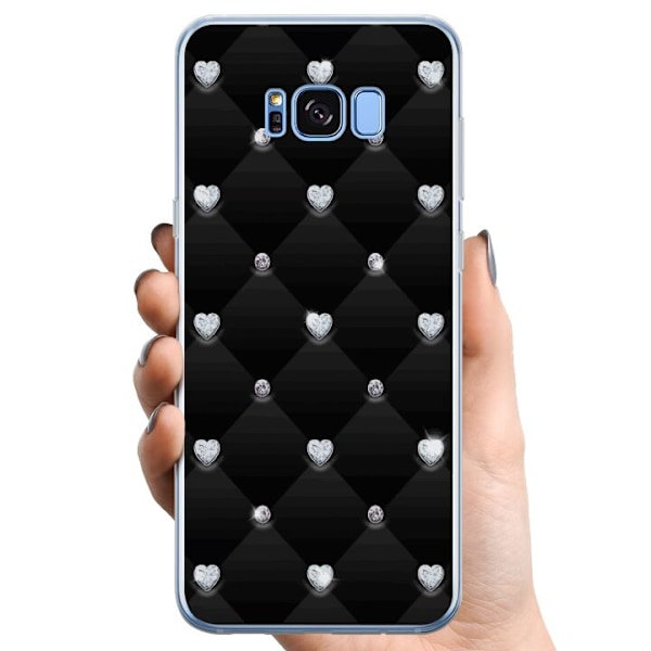 Samsung Galaxy S8+ TPU Mobilskal Diamant hjärta