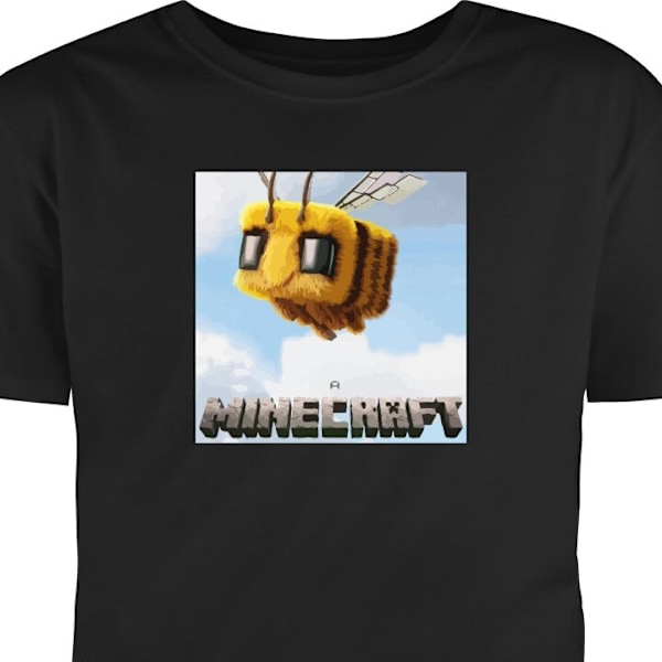 Lasten T-paita | Mukava T-paita Lapsille A Minecraft Movie musta 5-6 Vuotta