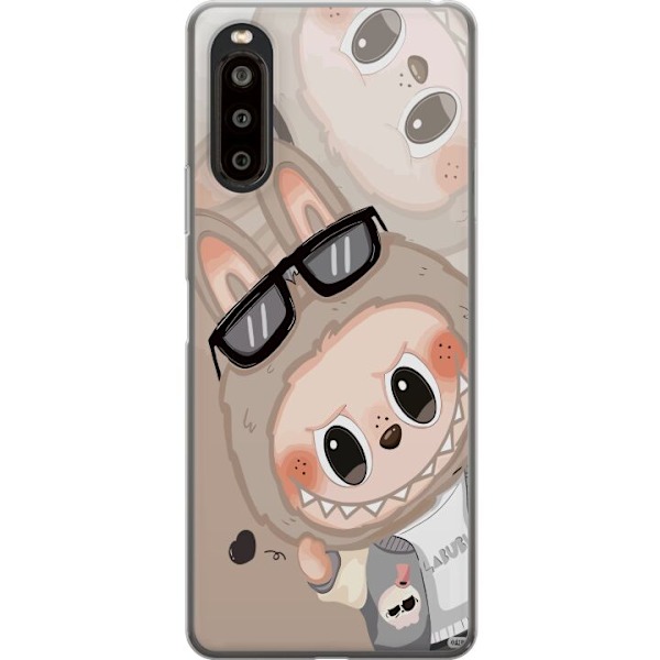 Sony Xperia 10 II Läpinäkyvä kuori Labubu Rainbow Chaos