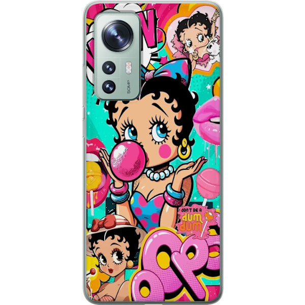 Xiaomi 12 Gjennomsiktig deksel Betty Boop