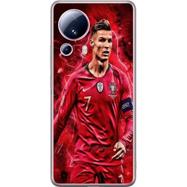 Xiaomi 13 Lite Läpinäkyvä kuori Ronaldon Taidot - CR7 Suunnittelu Aidolle Kannattajalle