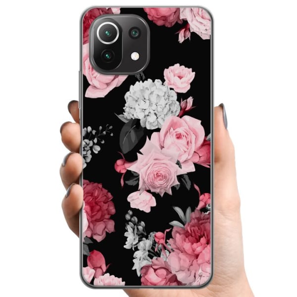 Xiaomi Mi 11 Lite TPU Mobilcover Floral Blomst