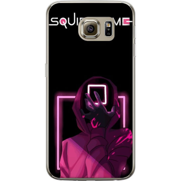 Samsung Galaxy S6 Läpinäkyvä kuori Squid Game Teema Suosittu Sarja Motiivi Graafinen Ikoninen Suunnittelu Aasialainen Popkulttuuri Jännitys Draama