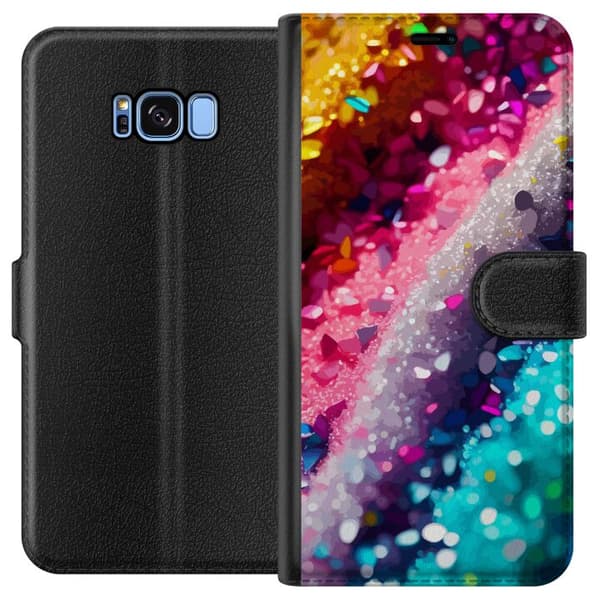 Kompatibelt Plånboksfodral till Samsung Galaxy S8 Glitter